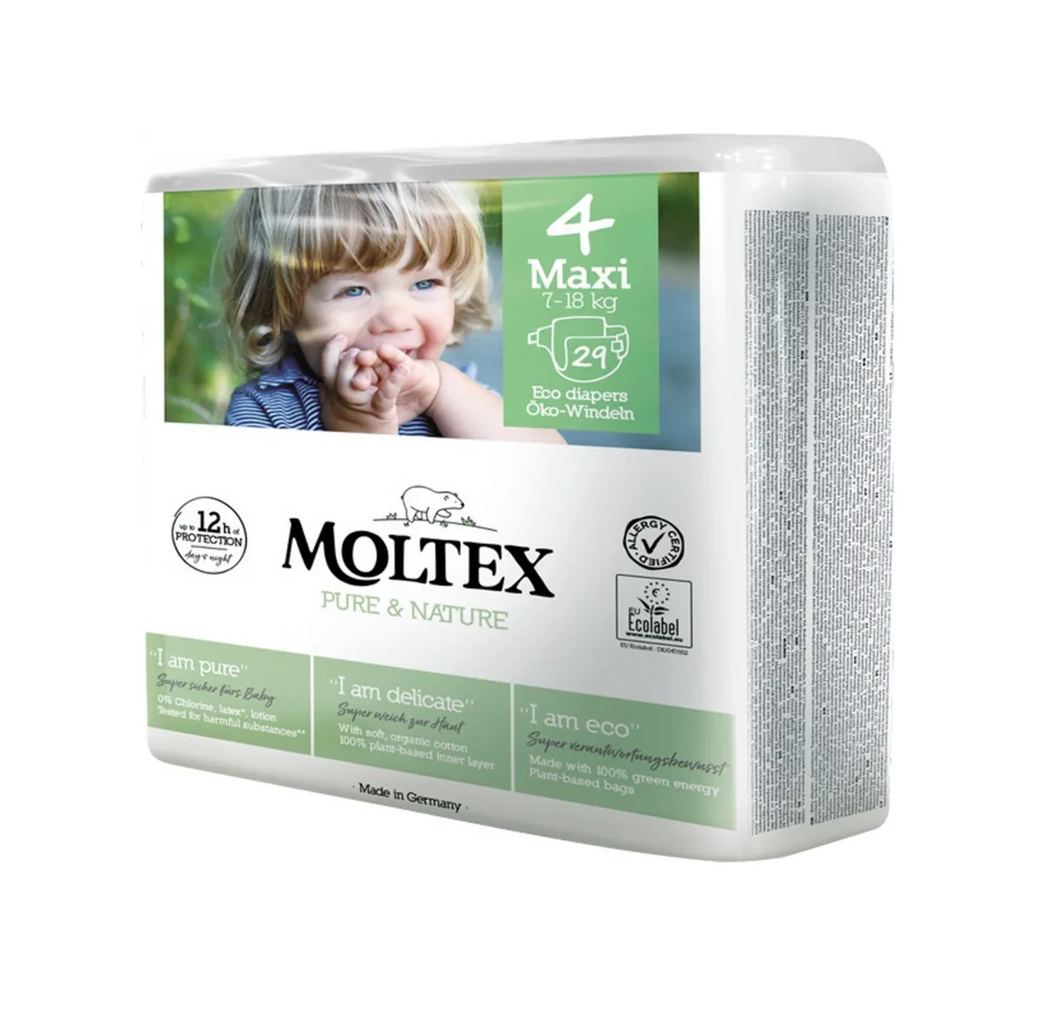 MOLTEX 4 MAXI 7-18KG 29PZ PURE & NATURE PANN.ECOLOGICO