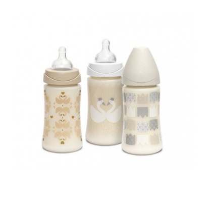 SUAVINEX BIBERON 270ML SILICONE 0M+ C/TETTARELLA 3 POSIZ.