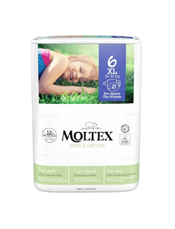 MOLTEX 6 XL 16-30KG 21PZ PURE & NATURE PANN.ECOLOGICO