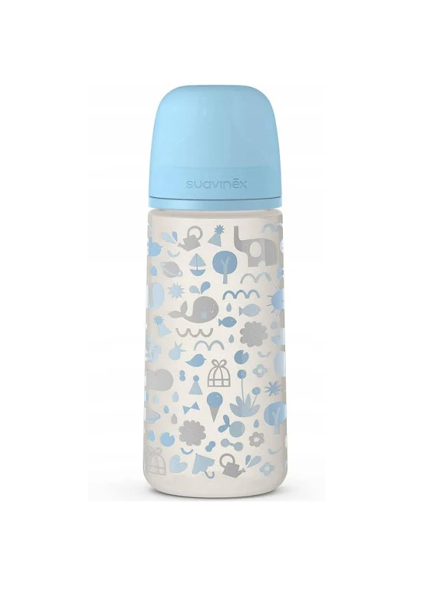 SUAVINEX BIBERON MEMORIES 360ML SILICONE PRO AZZURRO