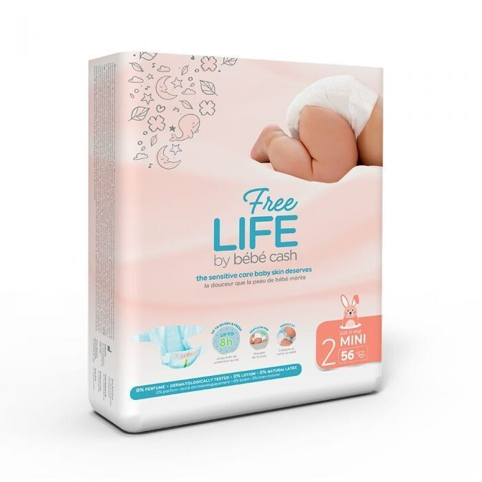 FREELIFE TG.2 MINI 3-6KG 56PZ BY BEBE' CASH 500274202