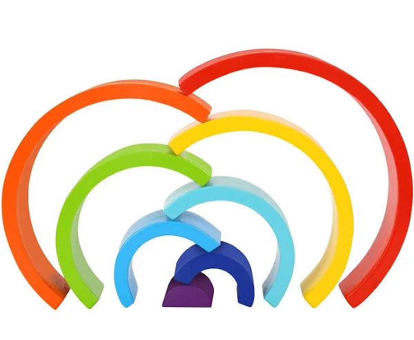 TOOKY TOY ARCOBALENO IMPILABILE IN LEGNO