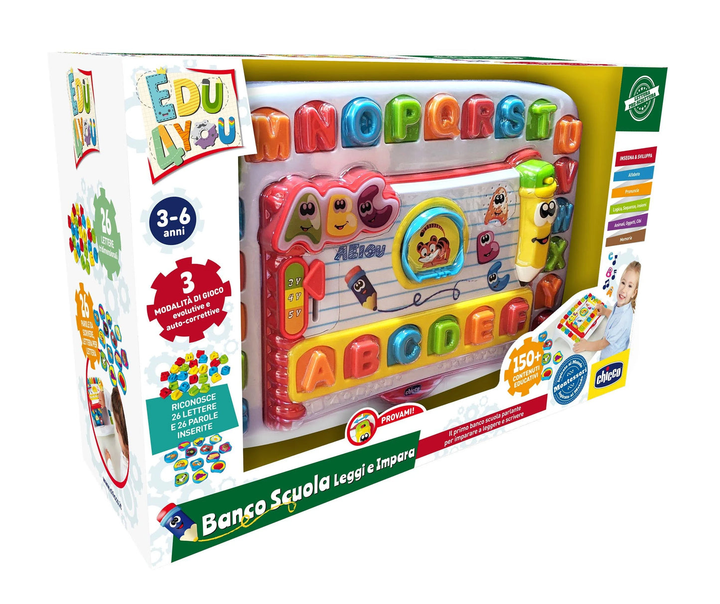 CHICCO GIOCO BANCO SCUOLA LEGGI & IMPARA