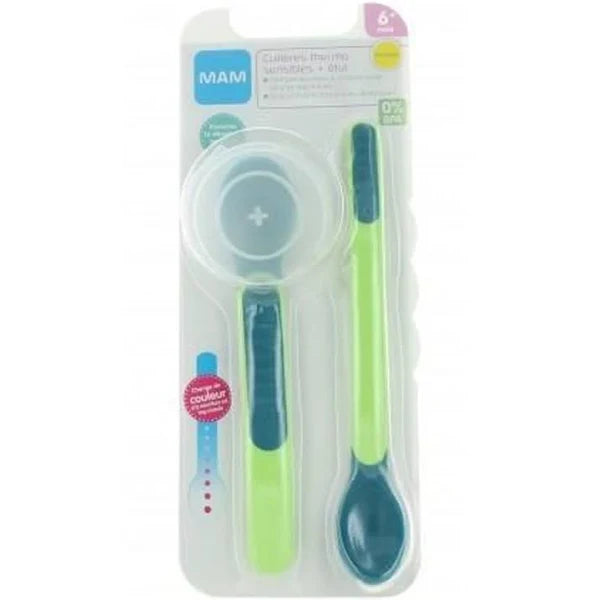 MAM POSATE HEAT SENSITIVE SPOONS & COVER NEUTRO