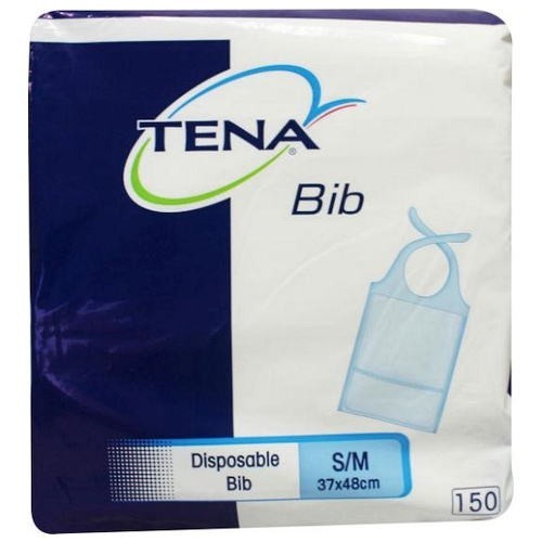 TENA BIB BAVAGLIA MONOUSO S/M 37x48 CM 150PZ