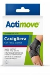 ACTIMOVE CAVIGLIERA L BLACK CON FASCIA ELASTICA