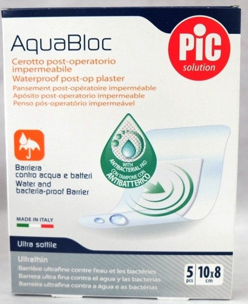 CEROTTO AQUABLOC 5PZ 10x8 ANTIBATTERICO