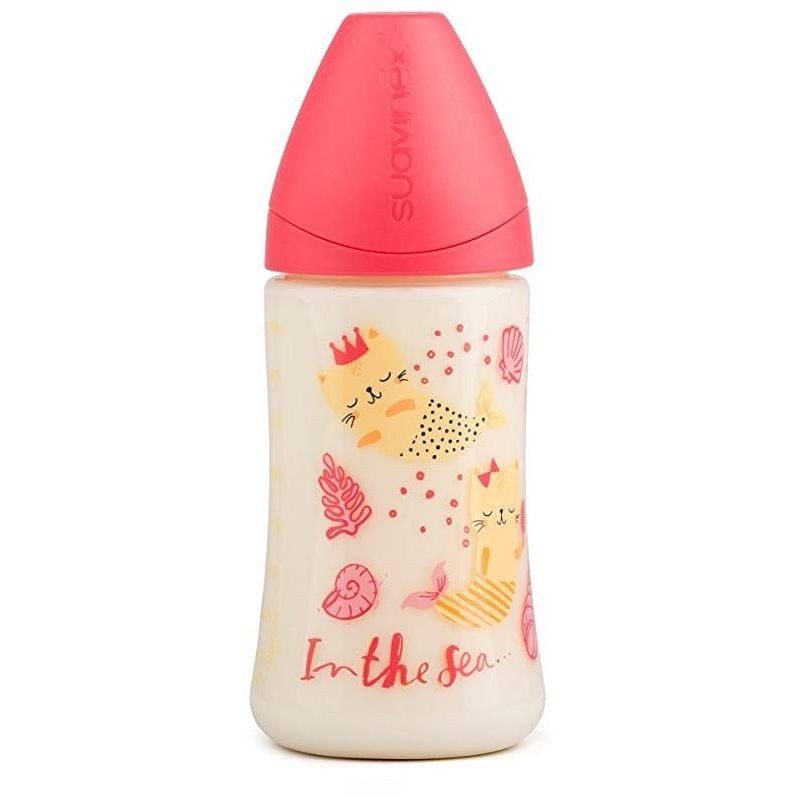 SUAVINEX BIBERON 270ML ANATOMICO SIRENA ROSA