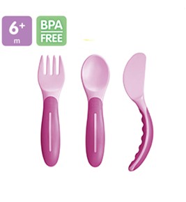 MAM POSATE BABY'S CUTLERY FEMMINA
