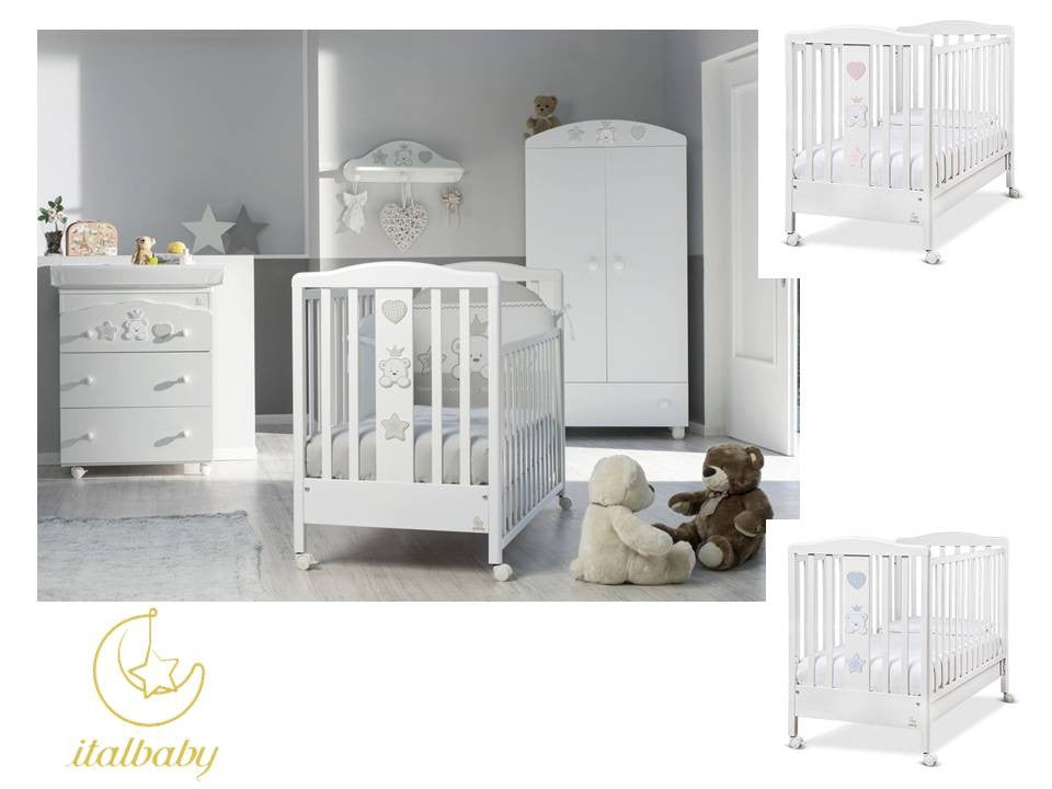 ITALBABY BABY RE CAMERETTA LETT BAGNETTO MATERASSO PIUMONE