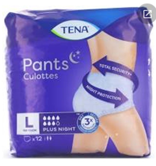 TENA PANTS NIGHT SUPER TG.L 10PZ