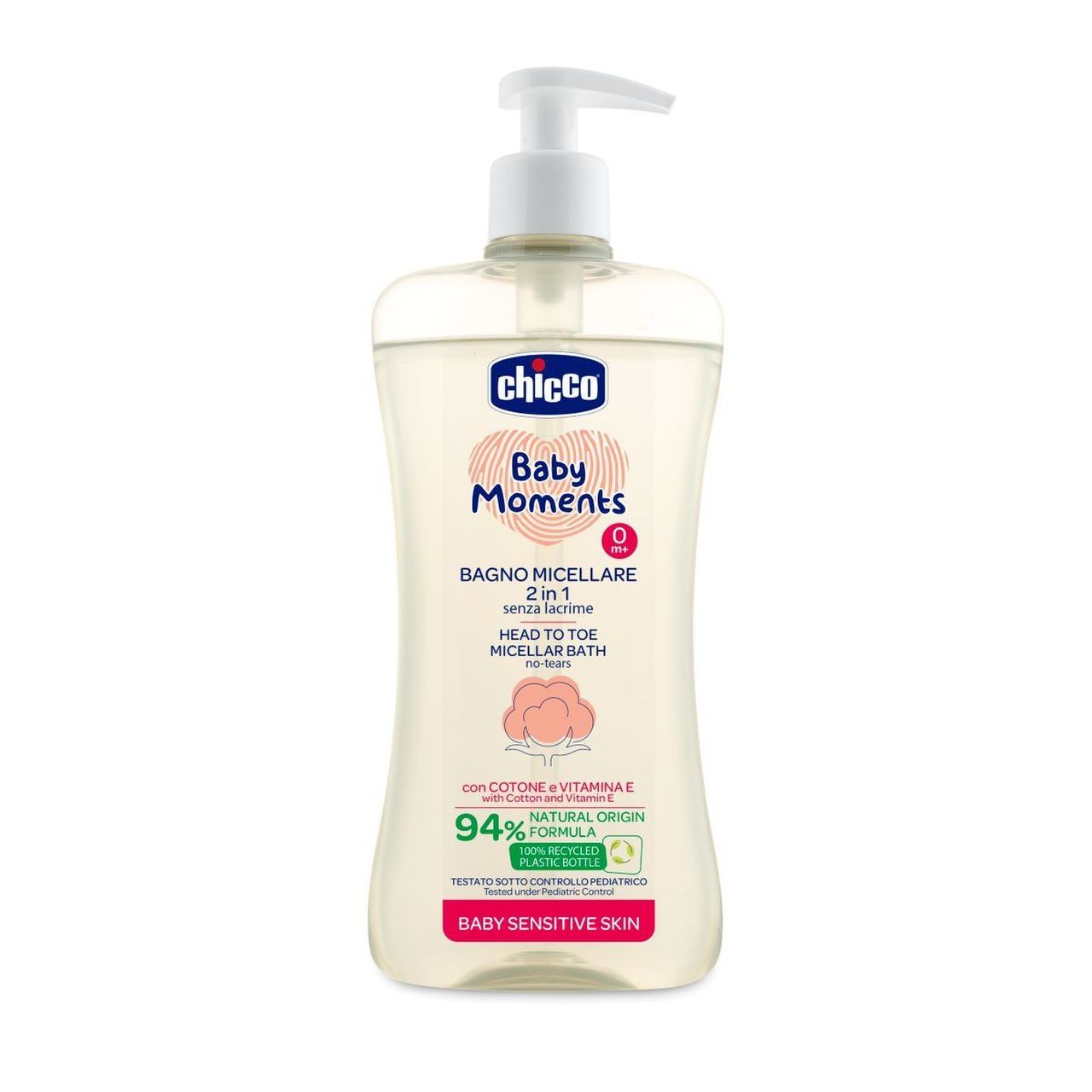 CHICCO BAGNO CORPO CAPELLI MICELLARE 500ML DELICATE SKIN