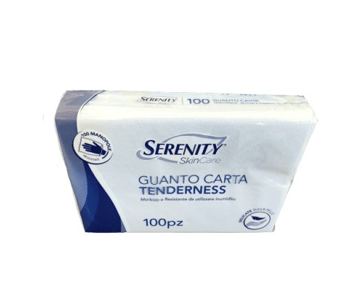 SERENITY GUANTO CARTA 100PZ
