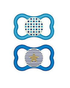 MAM 2 SUCCHIETTI AIR NIGHT 6M+ SILICONE MASCHIO