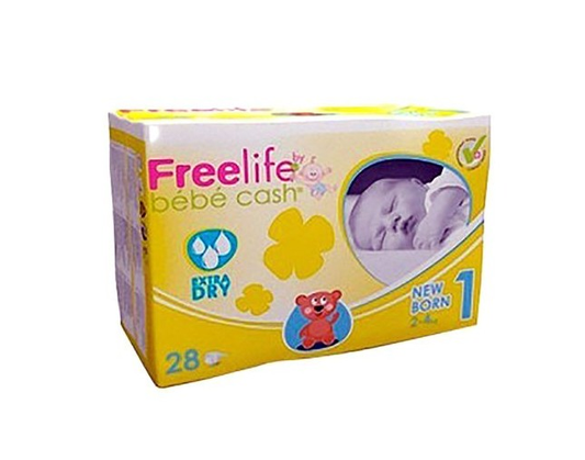 FREELIFE TG.1 NEWBORN 2-4KG 28PZ BY BEBE' CASH 500274102
