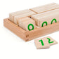 Carte Numeriche in Legno Montessori Da 1 a 9000