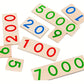 Carte Numeriche in Legno Montessori Da 1 a 9000