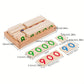 Carte Numeriche in Legno Montessori Da 1 a 9000