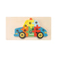 3D Puzzle in Legno Montessori a forme di animali e auto