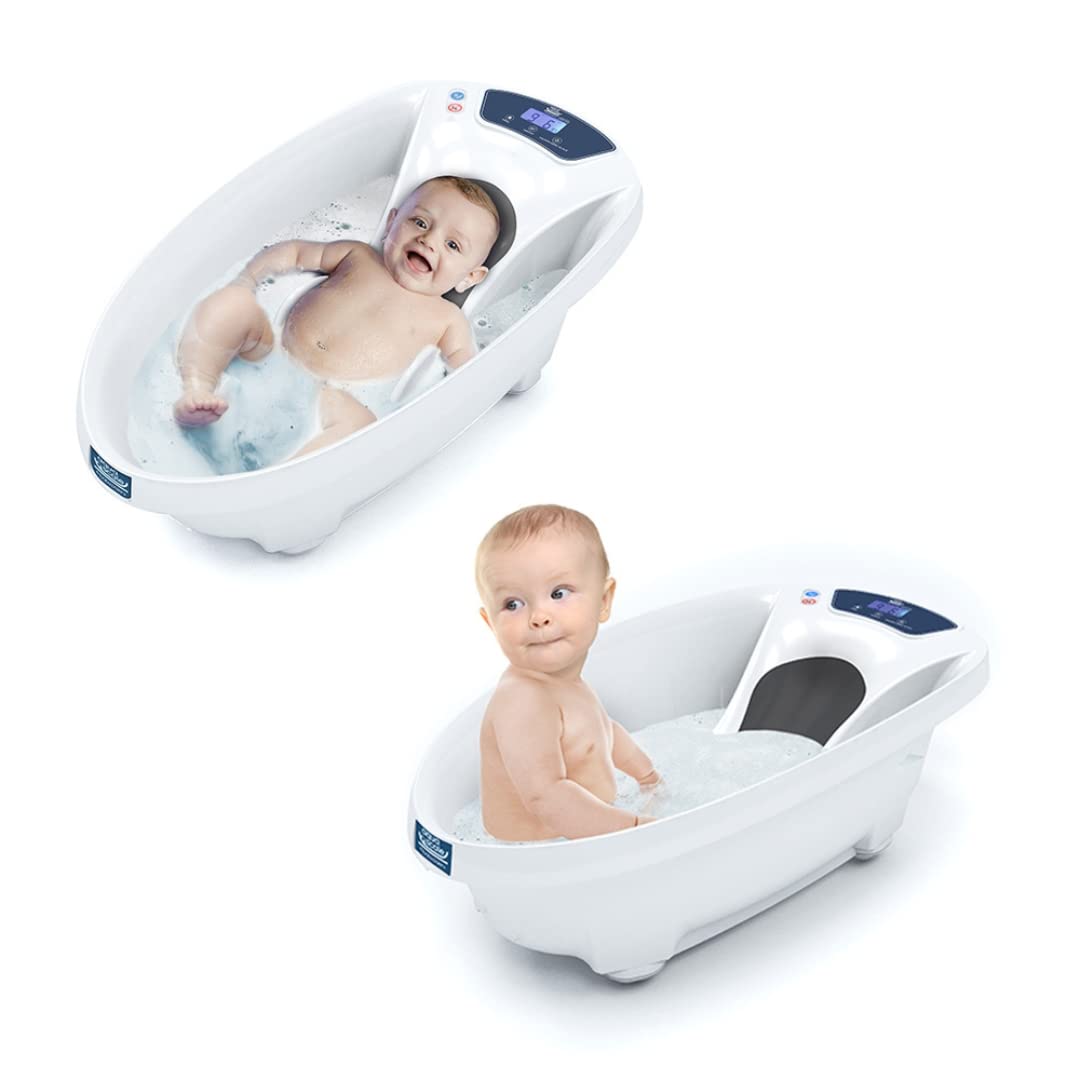 Vaschetta Bagnetto 3 in 1, Bilancia Digitale e Termometro per L'Acqua