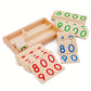 Carte Numeriche in Legno Montessori Da 1 a 9000