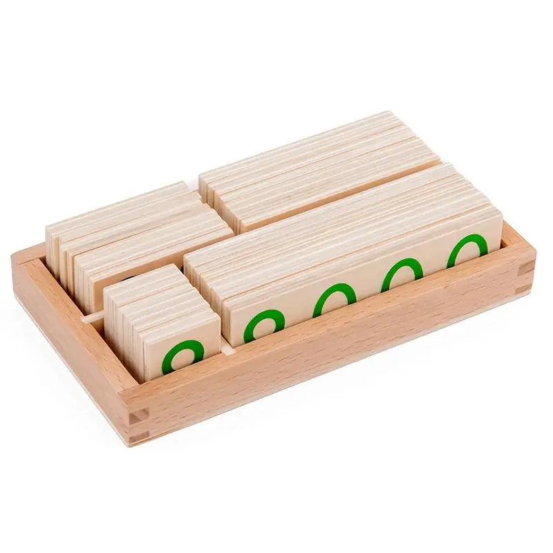 Carte Numeriche in Legno Montessori Da 1 a 9000