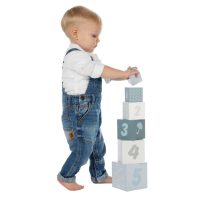 LABEL LABEL CUBI IN LEGNO NUMERATI BLU TOMMEE TIPPEE