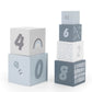 LABEL LABEL CUBI IN LEGNO NUMERATI BLU TOMMEE TIPPEE