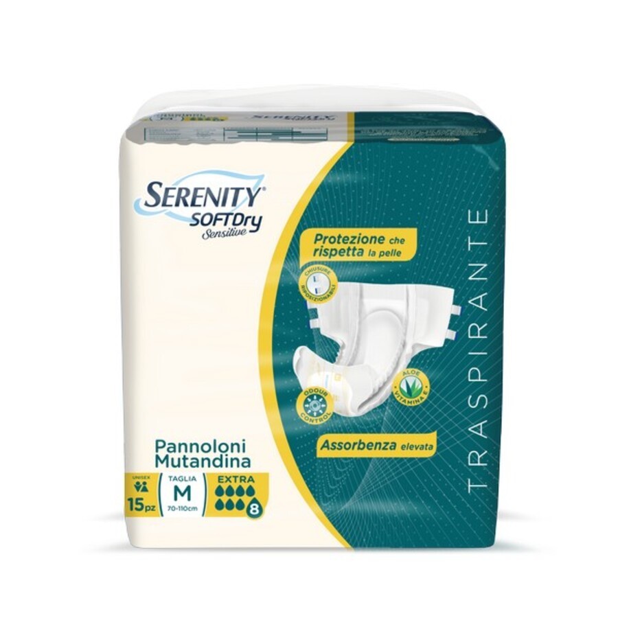 SERENITY PANNOLONE MUTANDINA SENSITIVE EXTRA TG.M 15