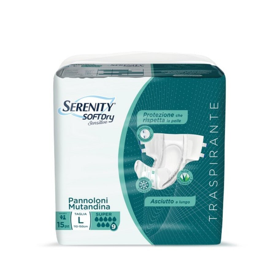 SERENITY PANNOLONE MUTANDINA SENSITIVE SUPER TG.L 4P