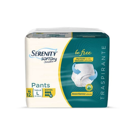 SERENITY PANTS SENSITIVE EXTRA TG.L 12PZ