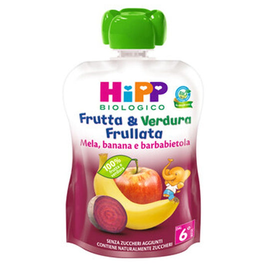 HIPP FRUTTA E VERDURA FRULLATA MELA BANANA E BARBABIETOLA 9