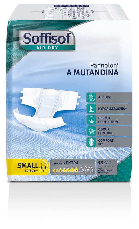 SOFFISOF PANNOLONE AIR DRY EXTRA TG.S 15PZ