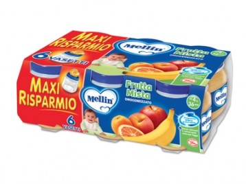 MELLIN FRUTTA MISTA 6PZ 100GR OMOGENEIZZATO