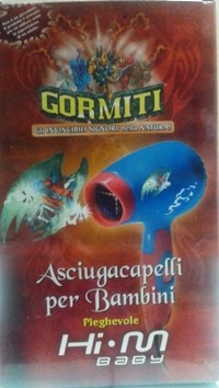 ASCIUGACAPELLI x BAMBINI PIEGHEVOLE GORMITI