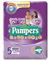 PAMPERS PROGRESSI TG 5 JUNIOR 11-25KG 20PZ