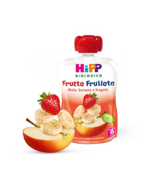 HIPP FRUTTA FRULLATA MELA BANANA E FRAGOLA 90GR
