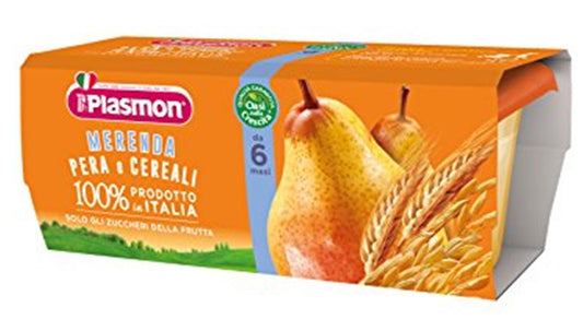 PLASMON MERENDA PERA E CEREALI 2x120GR