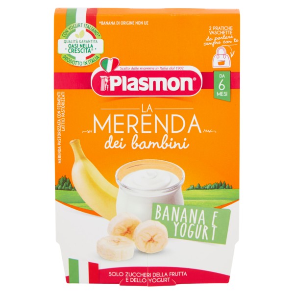 PLASMON MERENDA BANANA YOGURT 2PZ 120GR