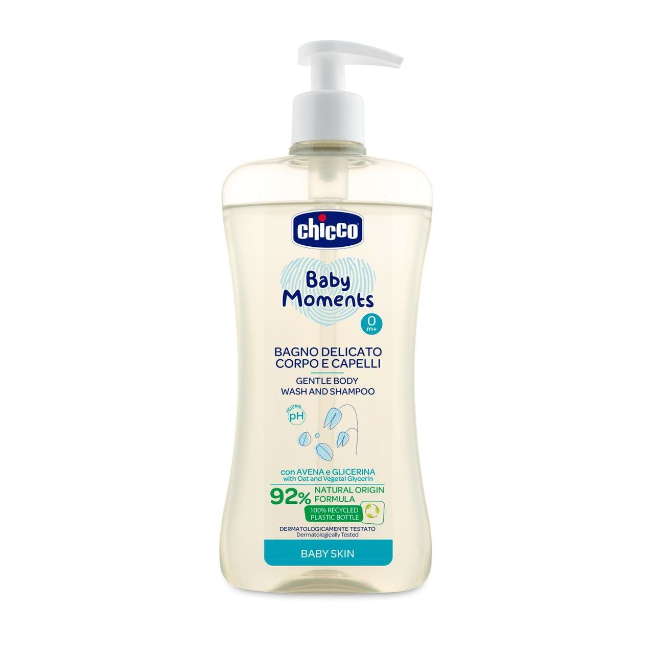 CHICCO BAGNO DELICATO CORPO CAPELLI 500ML DELICATE SKIN